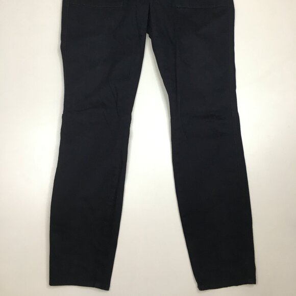 HEI HEI Anthropologie Black Buckle Belt Waist Tapered Leg Jeans - Picture 7 of 11